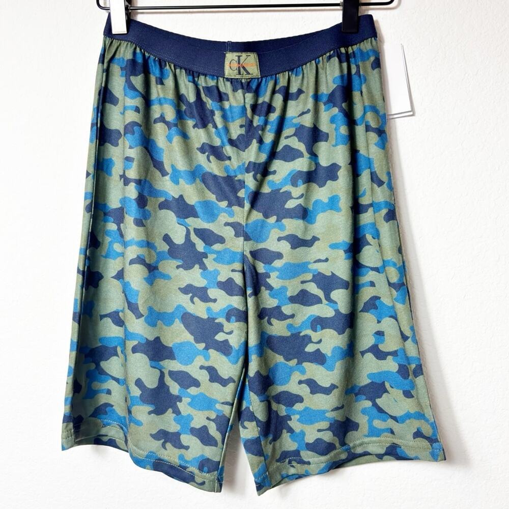 CALVIN KLEIN BOYS' PAJAMA SHORTS LARGE 10/12 BRAND NEW WITH TAGS 100% POLYESTER